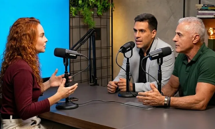 Oscar Magrini e Dr. Fausto Almeida durante a entrevista