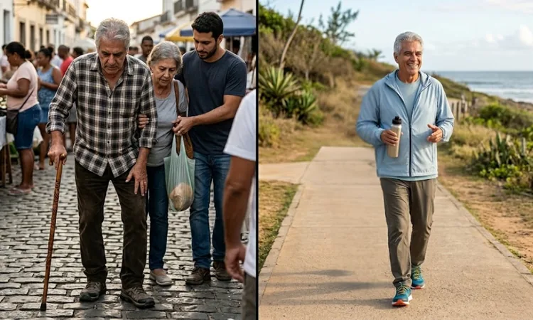 Antes e depois do Carlos