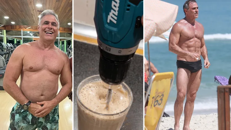 Oscar Magrini antes e depois, e o preparo do truque noturno